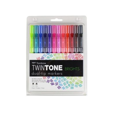 TOMBOW Marcadores Twintone, Bright