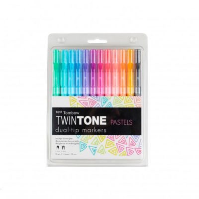 TOMBOW Marcadores Twintone, Pastel