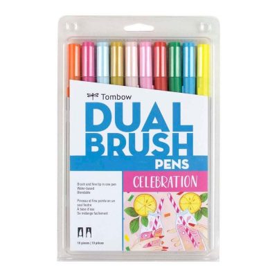 TOMBOW set 10 marcadores Dual Brush Pen - Celebration