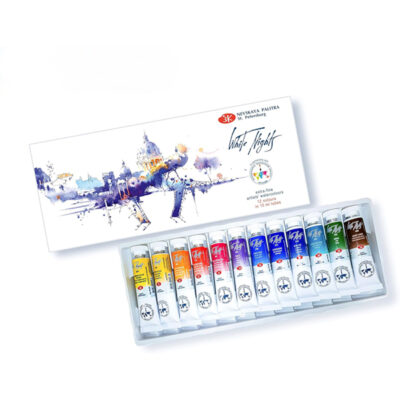 NEVSKAYA PALITRA Set Acuarelas White Nights 12 tubos 10ml