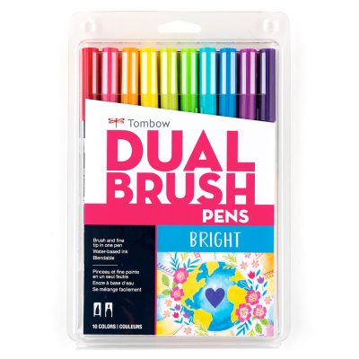 TOMBOW set 10 marcadores Dual Brush Pen - Bright