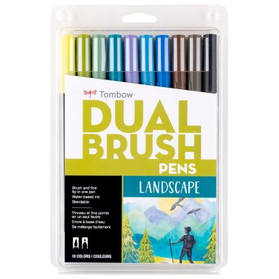 TOMBOW Set 10 marcadores Dual Brush Pen - Landscape