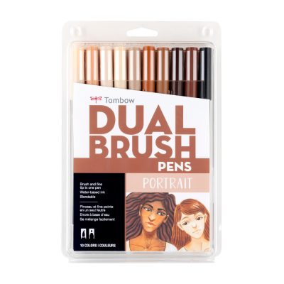 TOMBOW Set 10 marcadores Dual Brush Pen - Portrait
