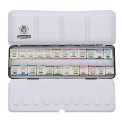 SCHMINCKE Horadam Aquarell Set 24 x 1/2 pan
