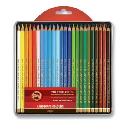 KOH I NOOR Set de 24 lápices Polycolor Linea Paisaje