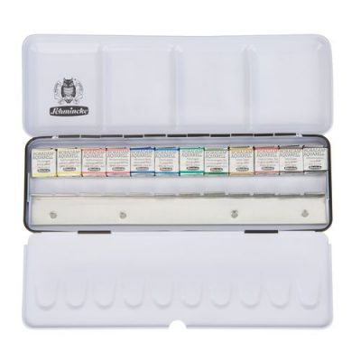 SCHMINCKE Horadam Aquarell Set de acuarelas 12 x 1/2 pan