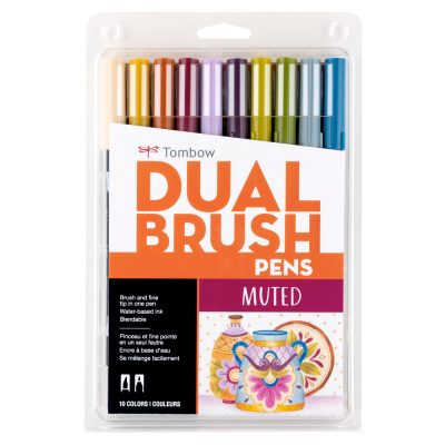 TOMBOW set 10 marcadores Dual Brush Pen – Muted