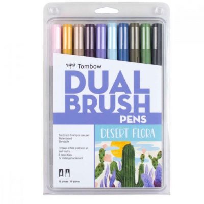 TOMBOW set 10 marcadores Dual Brush Pen - Desert Flora