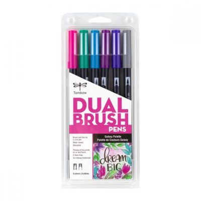 TOMBOW Set 6 marcadores ABT Dual Brush Pen – Galaxy
