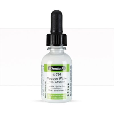 SCHMINCKE AQUA DROP Acuarela líquida, Opaque White, 30 ml