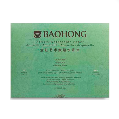 BAOHONG Block acuarela artístico 300 grs