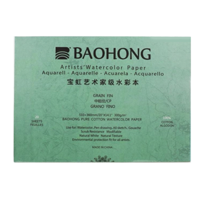 BAOHONG Block acuarela artístico 300 grs