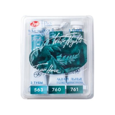 NEVSKAYA PALITRA Acuarelas White Nights “Forest” Set 3 tubos 10 ml