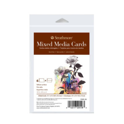 STRATHMORE Tarjetas Blancas + Sobres 6 unidades, Mixed Media